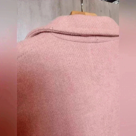 Nili Lotan Handwoven 100% Wool Pink Button Up Blazer Women’s Size 4 - Picture 10 of 15
